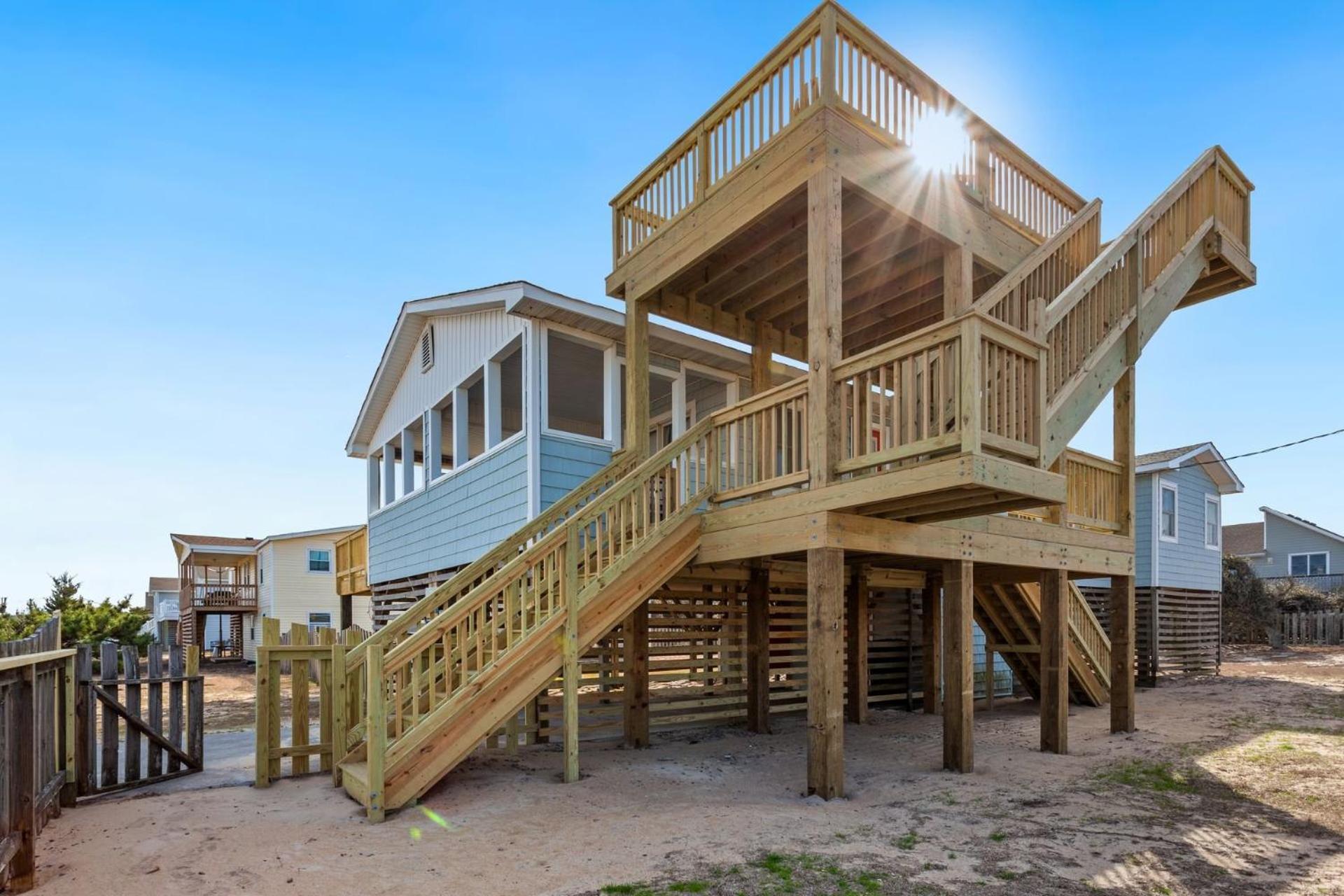 4011 The Dogs House 2 Min Walk To Beach كيتي هوك المظهر الخارجي الصورة